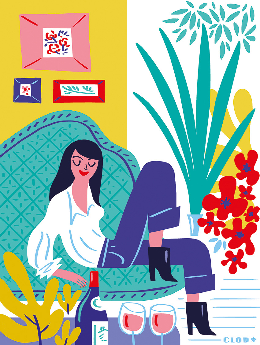 Clod illustration inspirée de Matisse