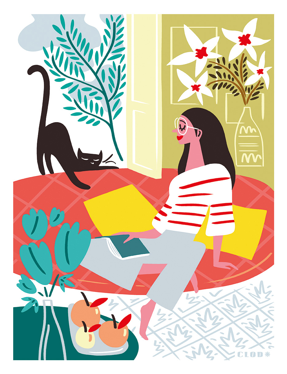 Clod illustration inspirée de Matisse
