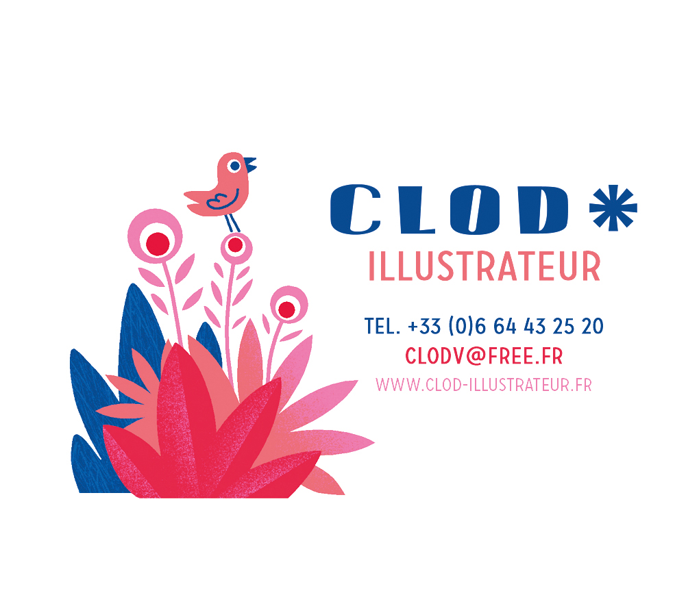 La nouvelle carte de visite de Clod illustrateur