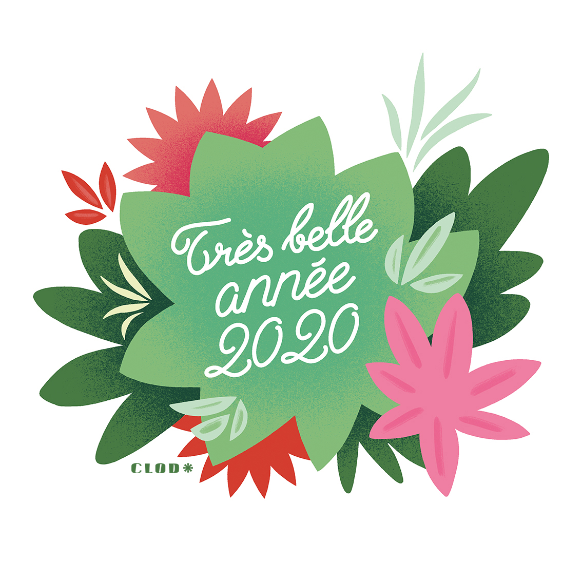 Vœux 2020 de Clod illustrateur