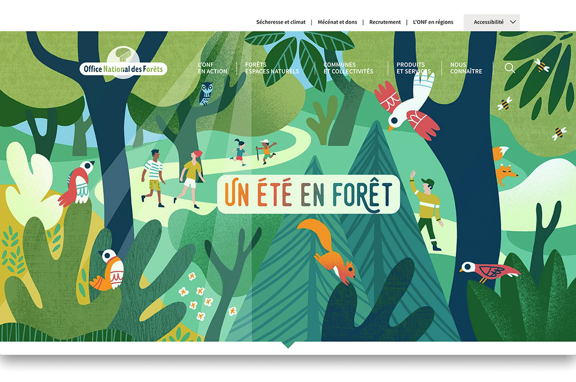 Un été en forêt avec l'Office National des Forêts, Clod illustrateur