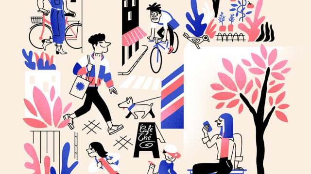 La vie de quartier, Clod illustration