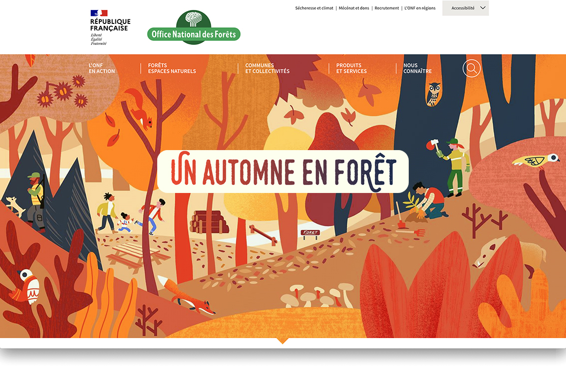 Un automne en forêt avec l'Office National des Forêts, Clod illustrateur