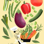 Clod illustration cuisine : les légumes