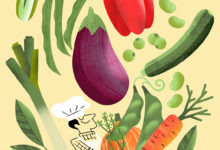 Clod illustration cuisine : les légumes
