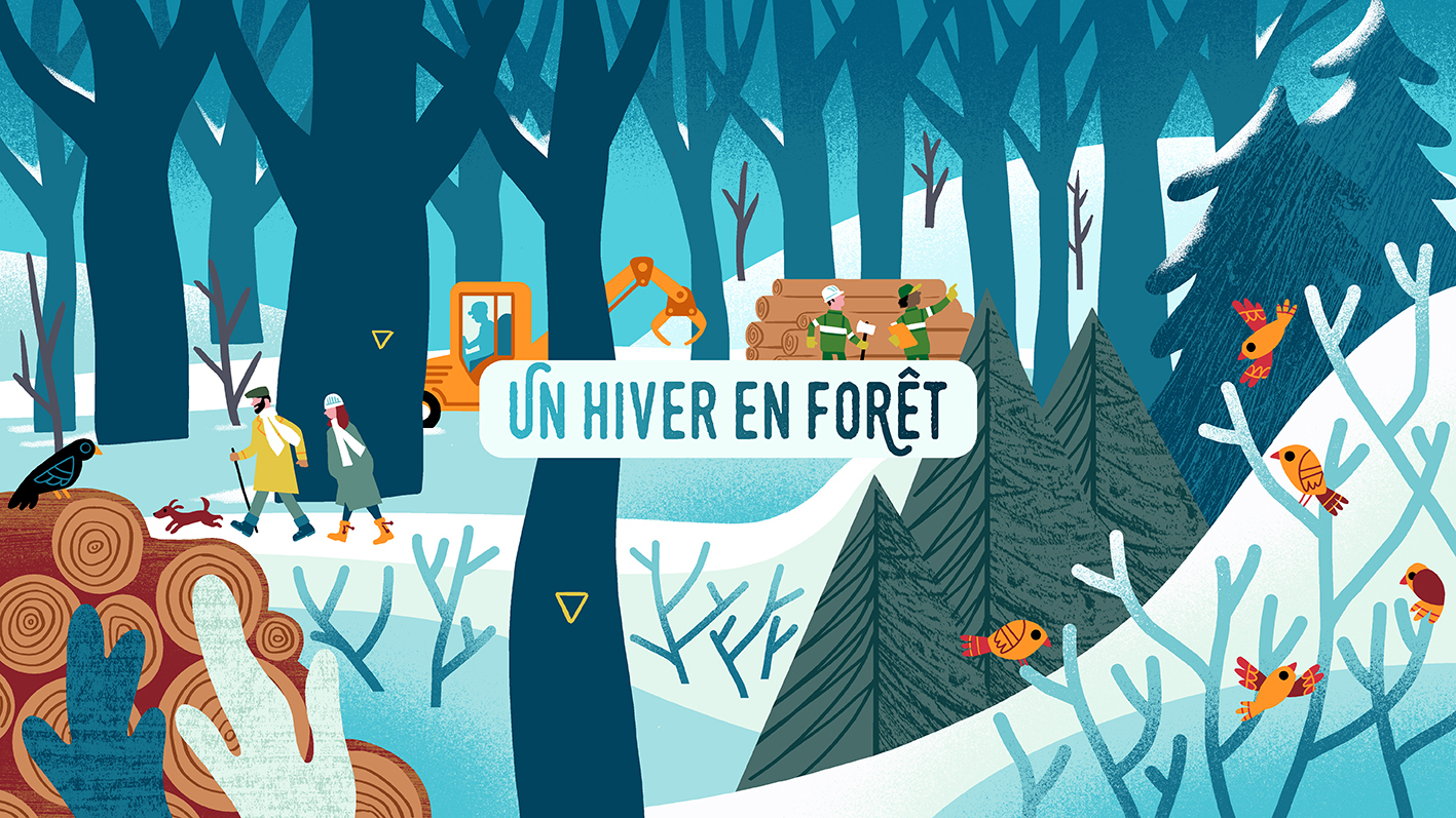 clod illustration ONF un hiver en forêt