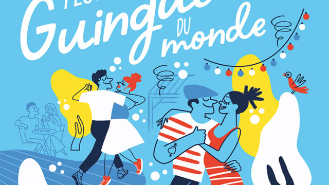 Clod illustration affiche Festival les guinguettes du monde à Corbeil-Essonnes