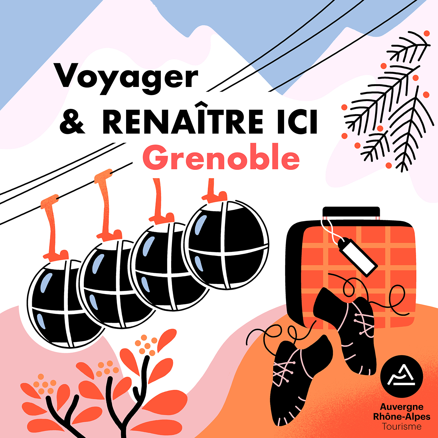 Clod illustration Podcast Renaitre Ici saison 2 pour la Région Auvergne-Rhône-Alpes