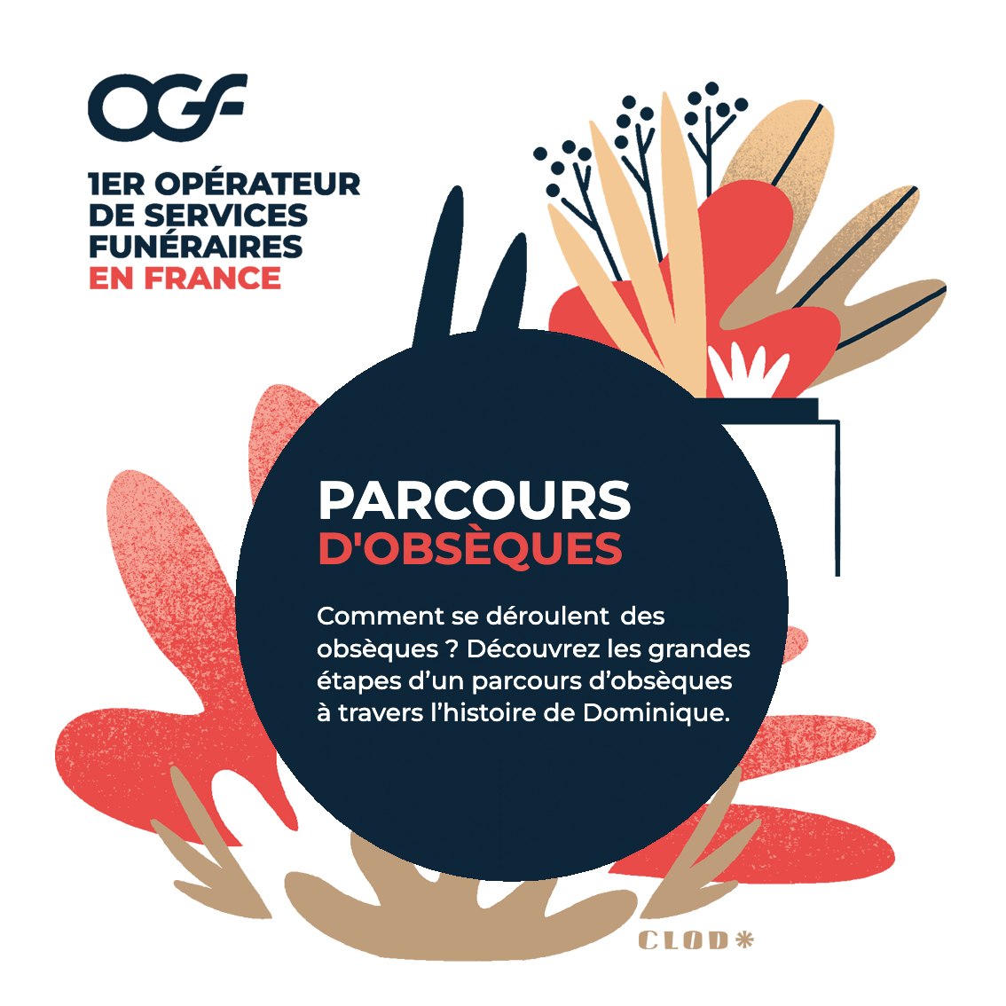 Clod illustration parcours obsèques OGF