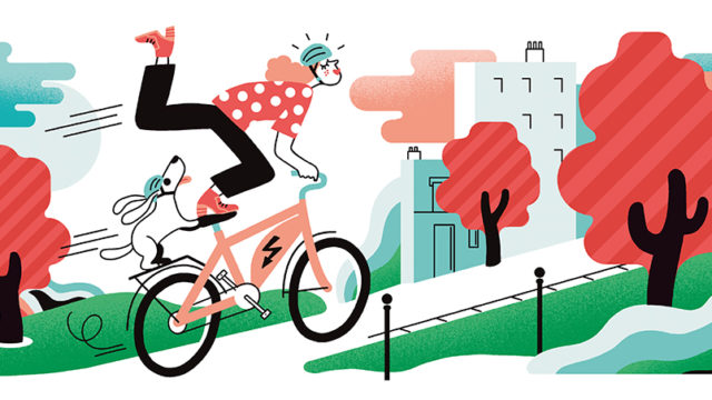 Clod illustration magazine 60 Millions de Consommateurs numéro 580 de mai 2022 : Les vélos électriques valent ils le coût ?