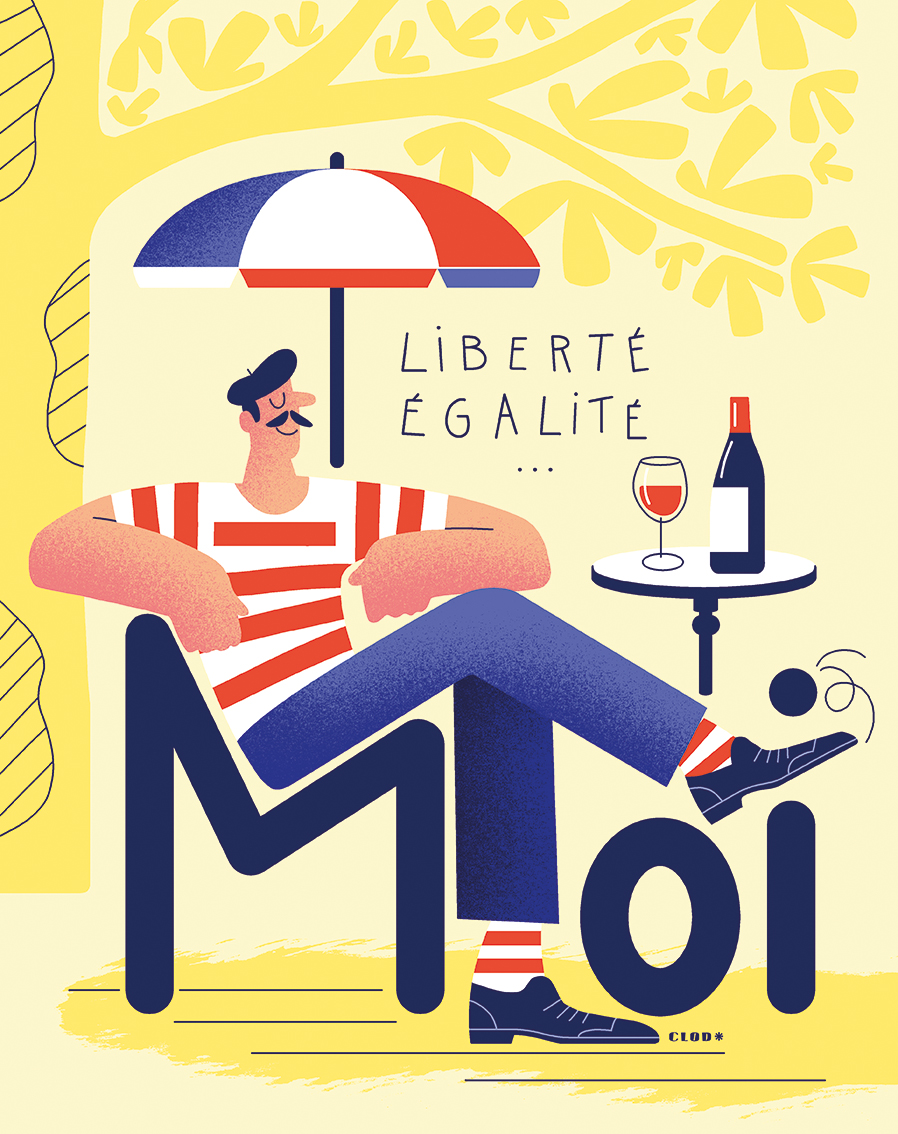 Clod illustration magazine Notre Temps : les Français sont-il individualistes ?