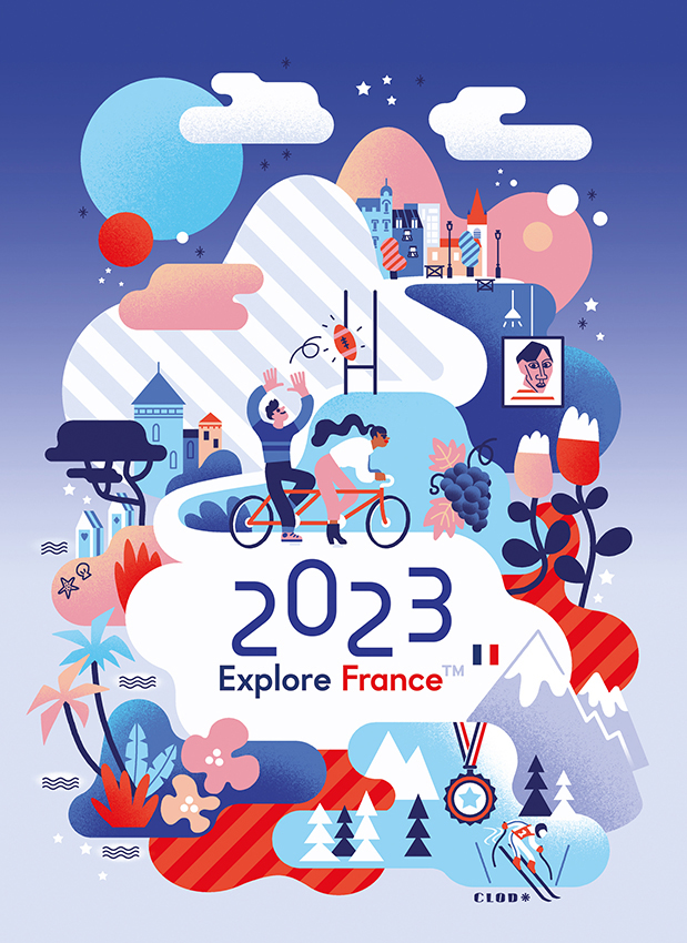 Clod illustration vœux 2023 Atout France