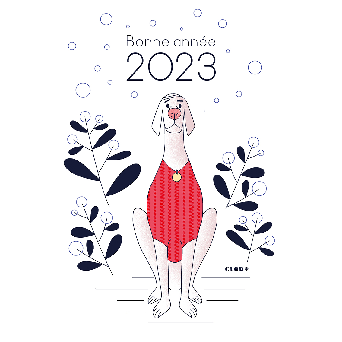 Clod illustration vœux 2023